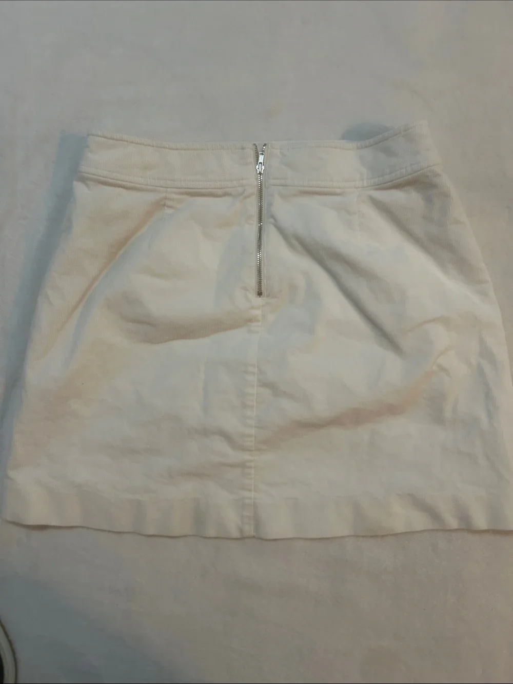 J. Crew Women’s Skirt White Corduroy - Size 6